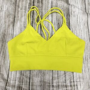 Core10 womens small sports bra neon